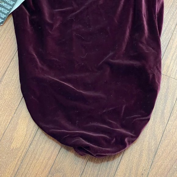New GK Elite Sportswear Burgundy Velour Gem Dance Ballet Leotard Adult Large - Picture 12 of 15